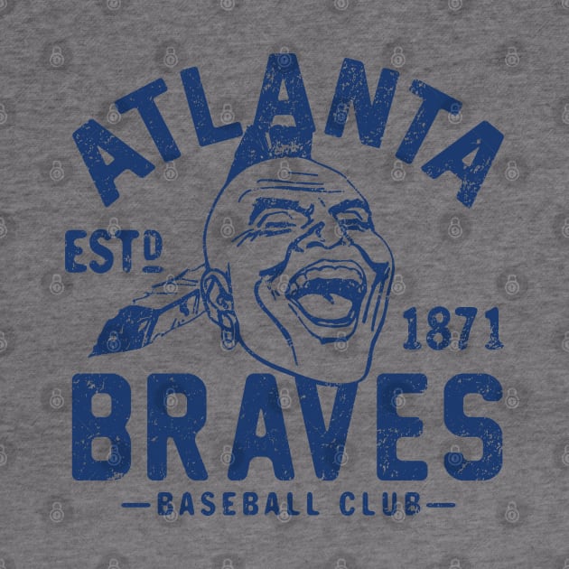 Old Style Atlanta Braves 3 by Buck Tee by Buck Tee
